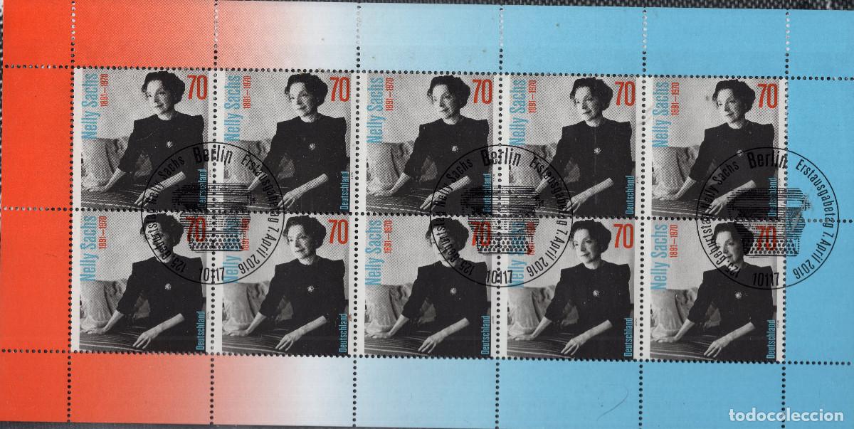 Sellos: ALEMANIA 2016 MINI-SHEET FDC MICHEL DE 3230KB