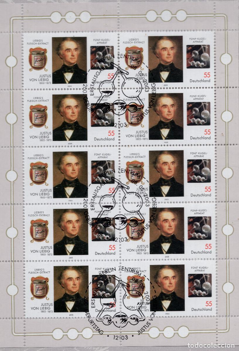 Sellos: ALEMANIA 2003 MINI-SHEET FDC MICHEL DE 2337KB