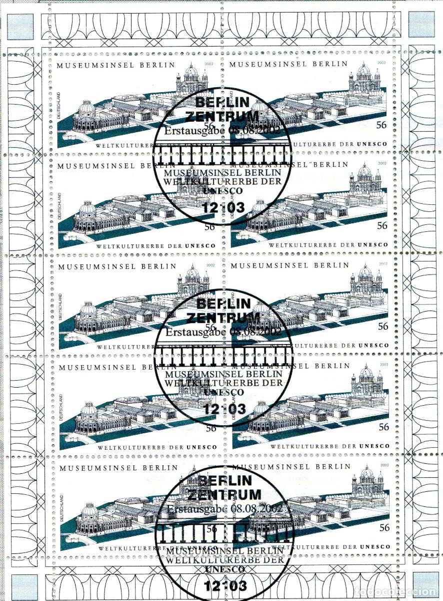Sellos: ALEMANIA 2002 MINI-SHEET FDC MICHEL DE 2274KB