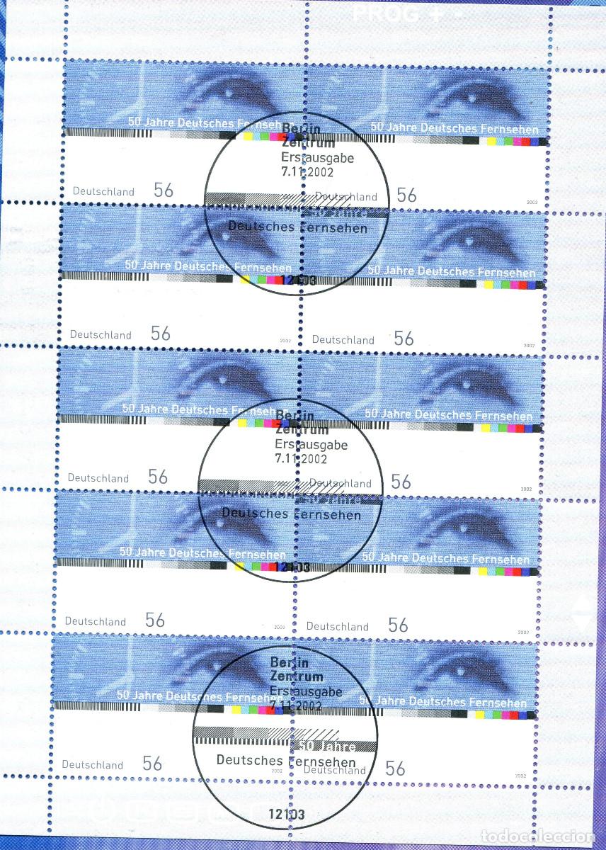 Sellos: ALEMANIA 2002 MINI-SHEET FDC MICHEL DE 2288KB