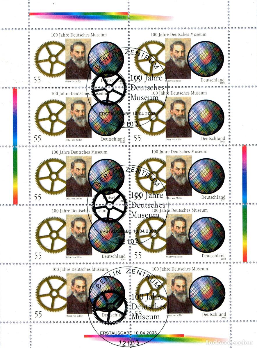 Sellos: ALEMANIA 2003 MINI-SHEET FDC MICHEL DE 2332KB