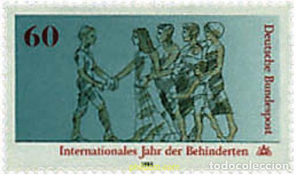 Sellos: 145444 MNH ALEMANIA FEDERAL 1981 A&Ntilde;O INTERNACIONAL DE LOS MINUSVALIDOS