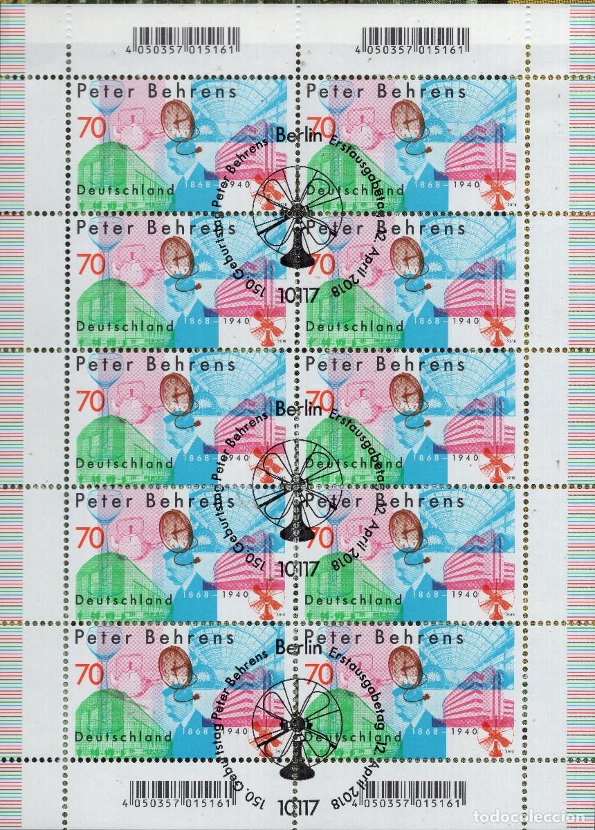 Sellos: ALEMANIA 2018 MINI-SHEET FDC MICHEL DE 3373KB