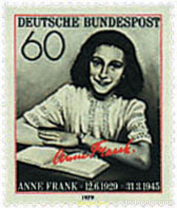Sellos: 64981 MNH ALEMANIA FEDERAL 1979 50 ANIVERSARIO DEL NACIMIENTO DE ANNE FRANK