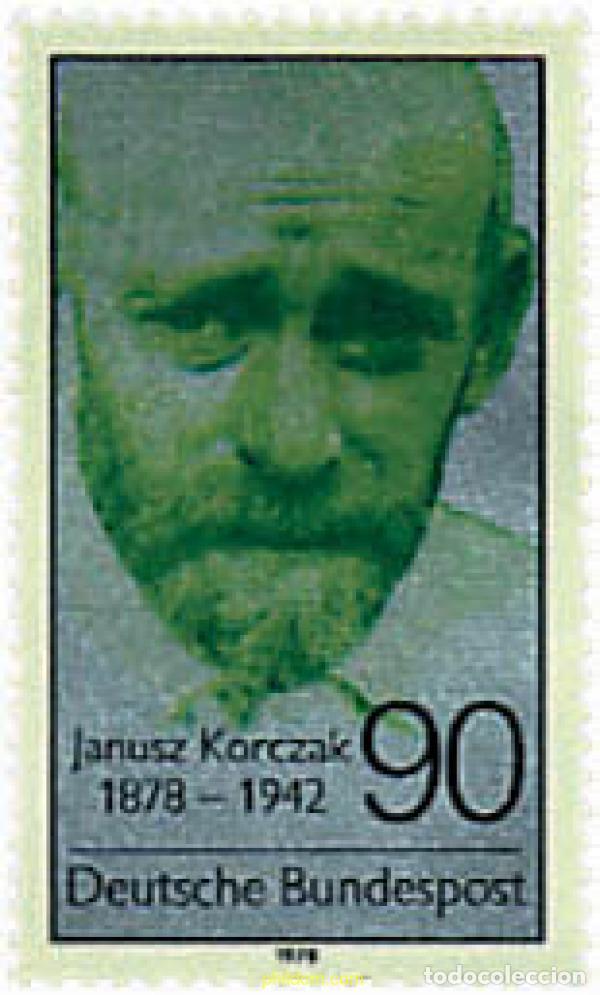 Sellos: 64970 MNH ALEMANIA FEDERAL 1978 CENTENARIO DEL NACIMIENTO DE JANUSZ KORCZAK