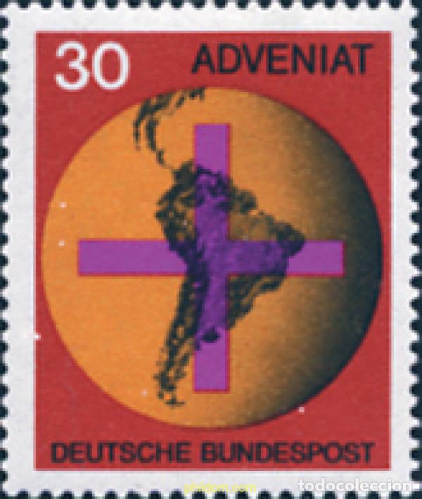 Sellos: 150129 MNH ALEMANIA FEDERAL 1967 MOVIMIENTO CATOLICO &rdquo;ADVENIAT&rdquo;