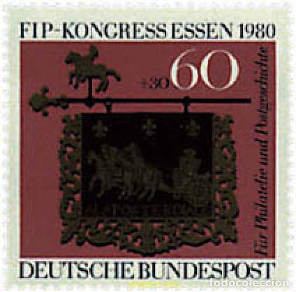 Sellos: 145440 MNH ALEMANIA FEDERAL 1980 CONGRESO DE LA FEDERACION INTERNACIONAL DE FILATELIA EN ESSEN