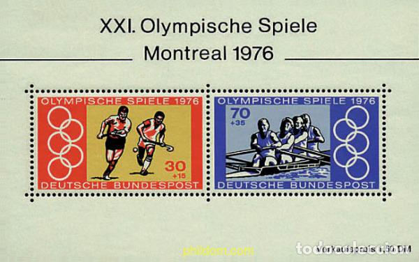 Sellos: 64955 MNH ALEMANIA FEDERAL 1976 21 JUEGOS OLIMPICOS VERANO MONTREAL 1976