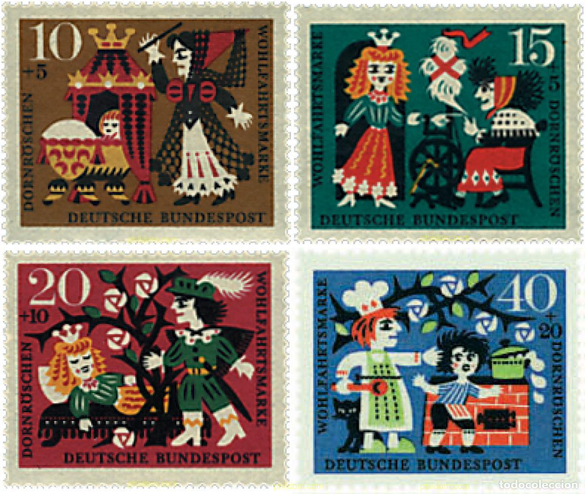 Sellos: 785803 HINGED ALEMANIA FEDERAL 1964 CUENTO DE LOS HERMANOS GRIMM