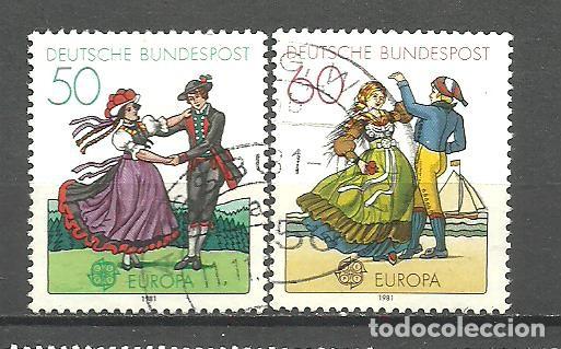 Sellos: ALEMANIA FEDERAL 1981 - MICHEL NRO. 1096-97 - USADO -
