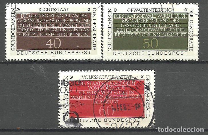 Sellos: ALEMANIA FEDERAL 1981 - MICHEL NRO. 1105-07 - USADO -