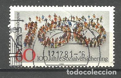 Sellos: ALEMANIA FEDERAL 1981 - MICHEL NRO. 1116 - USADO - peque&ntilde;o corte