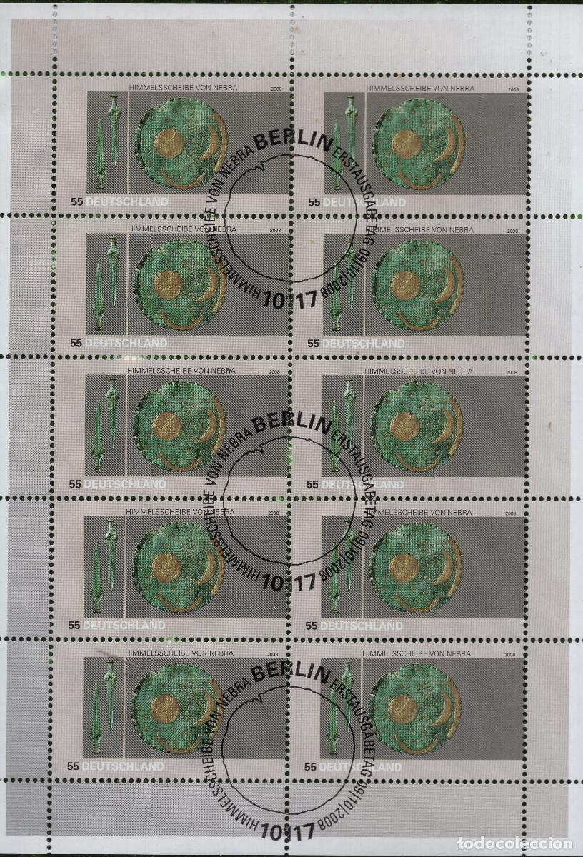 Sellos: ALEMANIA 2008 MINI-SHEET FDC MICHEL DE 2695KB