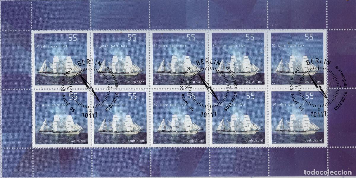 Sellos: ALEMANIA 2008 MINI-SHEET FDC MICHEL DE 2686KB