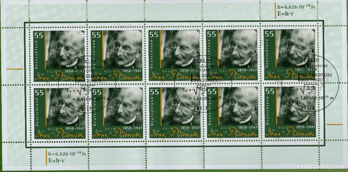 Sellos: ALEMANIA 2008 MINI-SHEET FDC MICHEL DE 2658KB