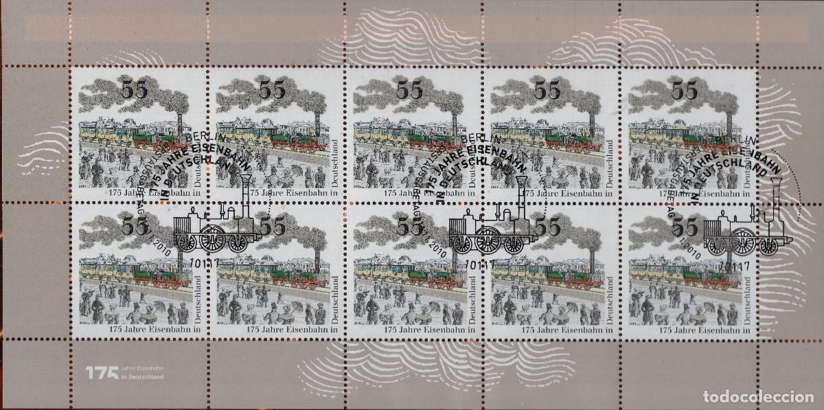 Sellos: ALEMANIA 2010 MINI-SHEET FDC MICHEL DE 2833KB