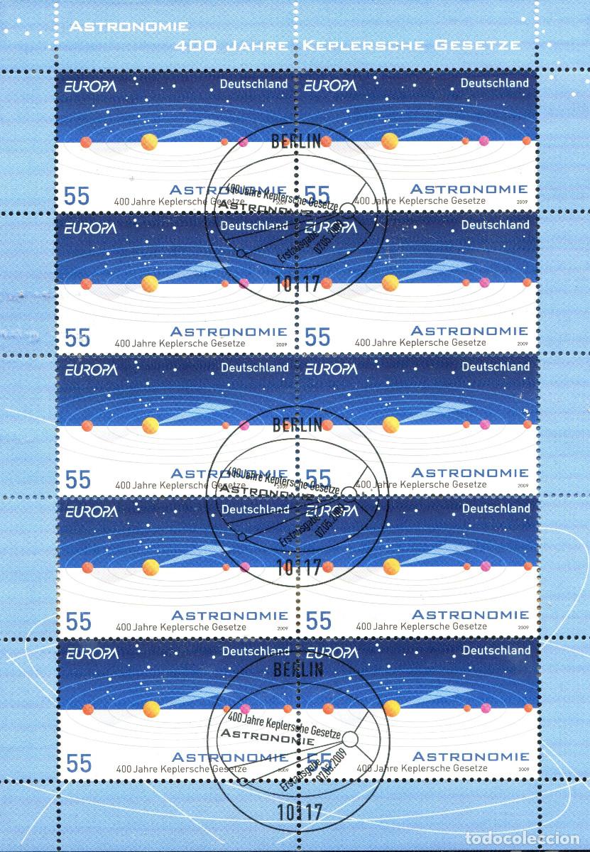 Sellos: ALEMANIA 2009 MINI-SHEET FDC MICHEL DE 2732KB