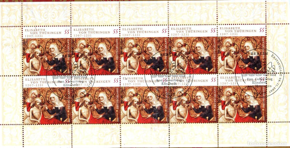 Sellos: ALEMANIA 2007 MINI-SHEET FDC MICHEL DE 2628KB