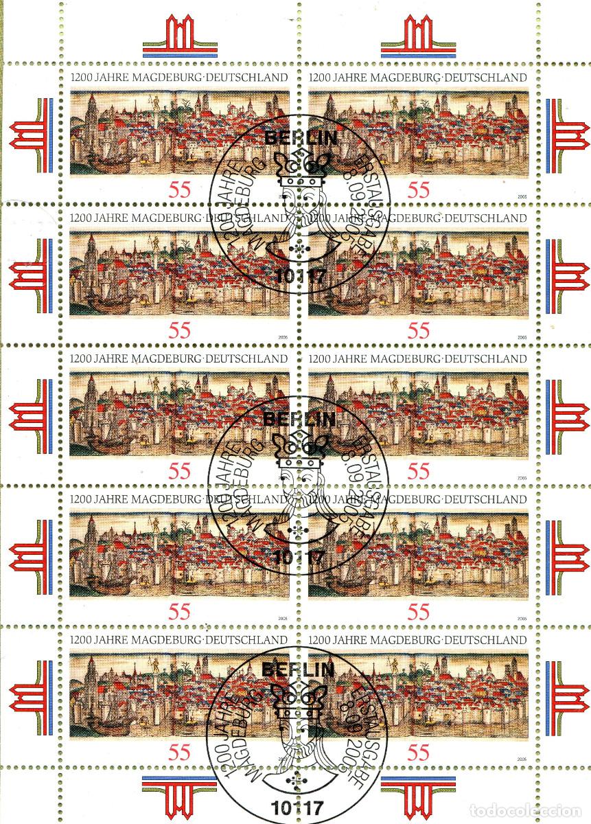 Sellos: ALEMANIA 2005 MINI-SHEET FDC MICHEL DE 2487KB