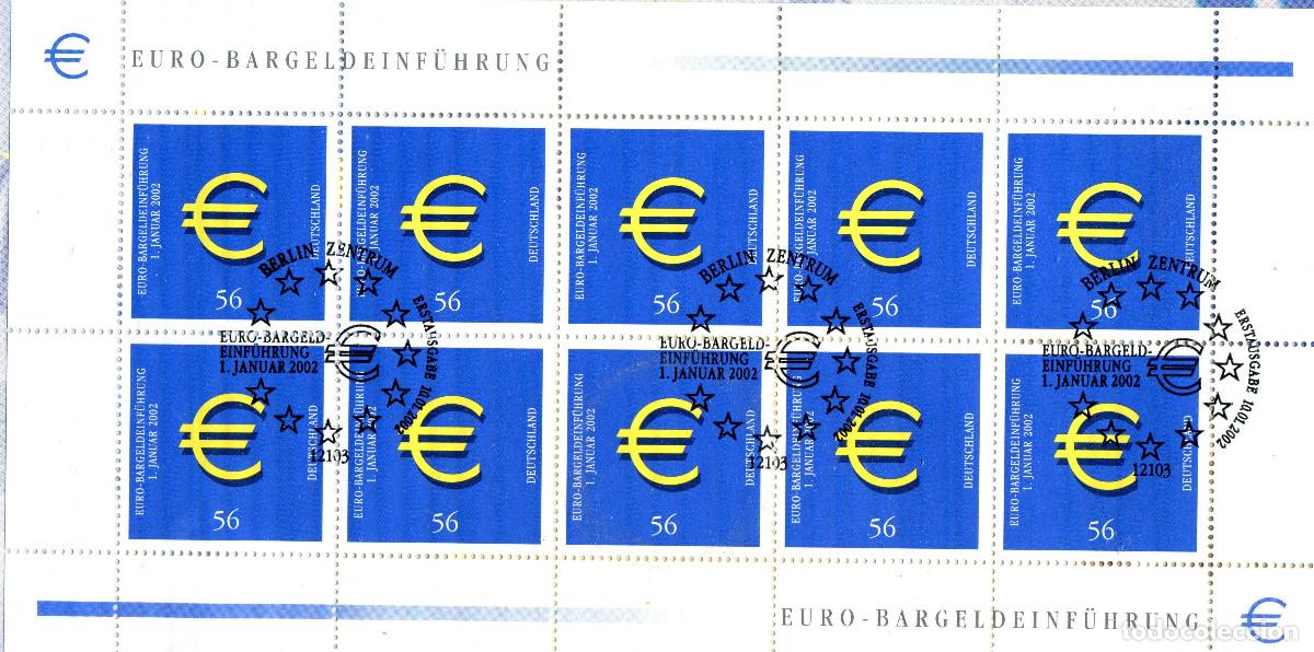 Sellos: ALEMANIA 2002 MINI-SHEET FDC MICHEL DE 2234KB