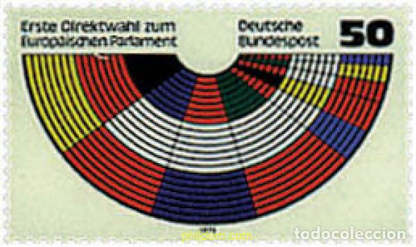 Sellos: 64979 MNH ALEMANIA FEDERAL 1979 PRIMERAS ELECCIONES AL PARLAMENTO EUROPEO