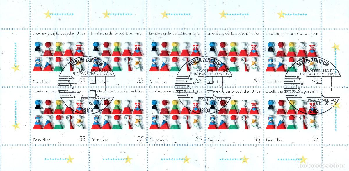 Sellos: ALEMANIA 2004 MINI-SHEET FDC MICHEL DE 2400KB