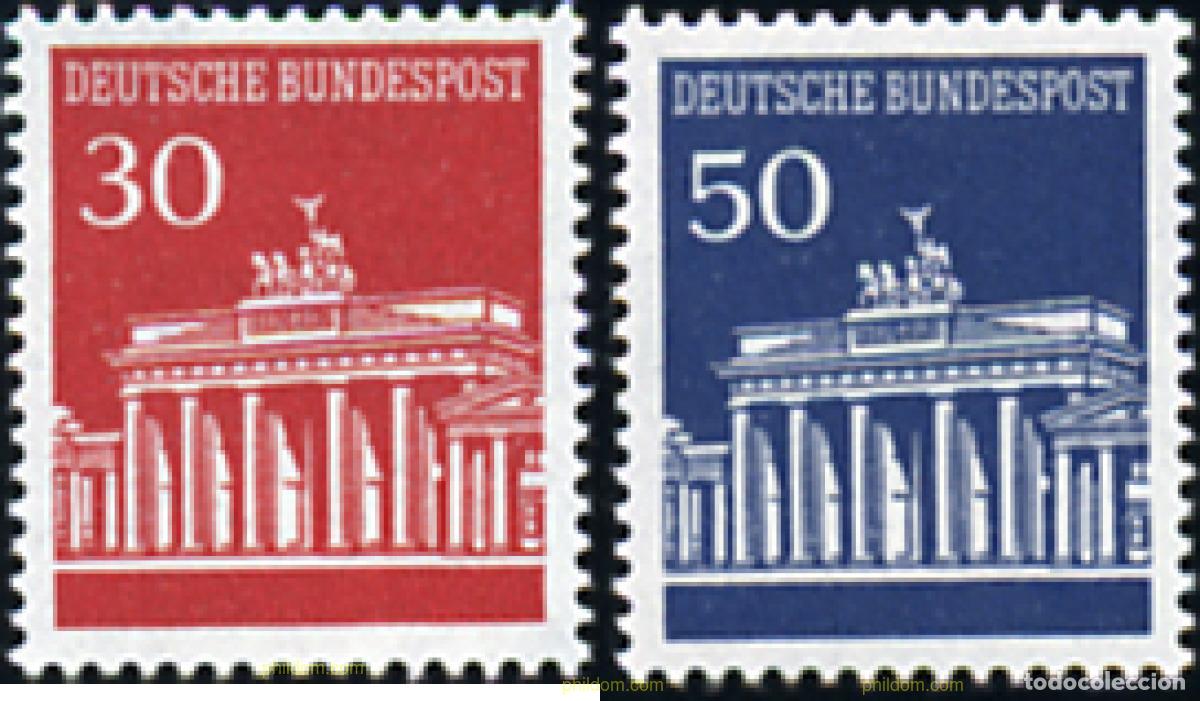Sellos: 695480 MNH ALEMANIA FEDERAL 1966 PUERTA DE BRANDEBURGO EN BERLIN