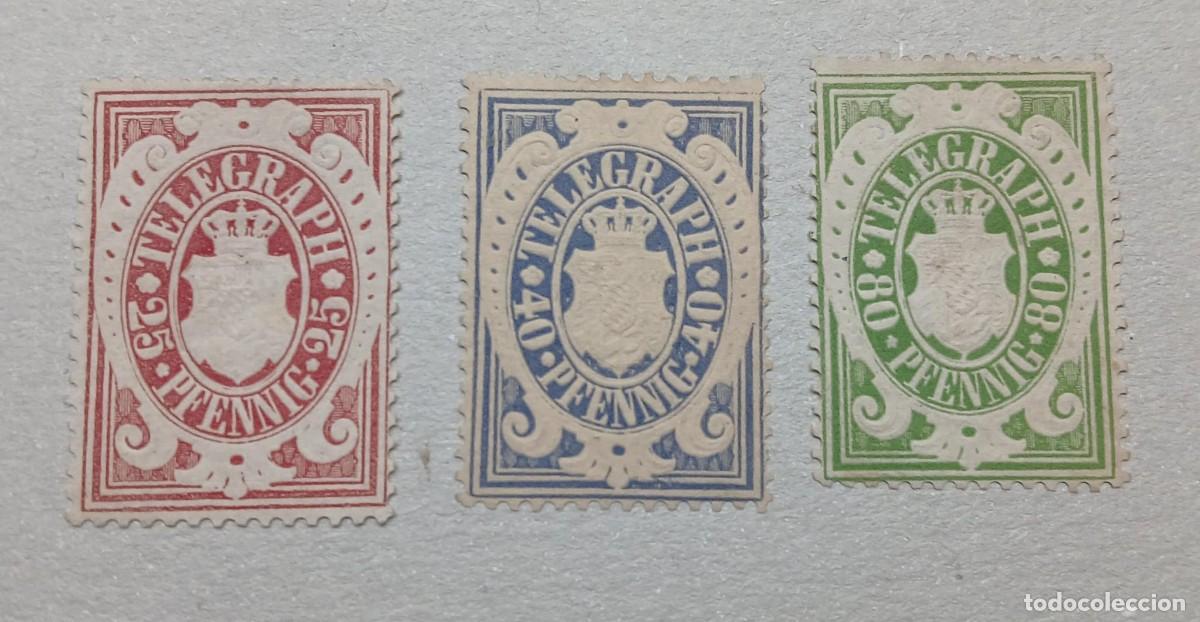 Sellos: Sellos de Tel&eacute;grafos Bayer 1876 - Foto 1
