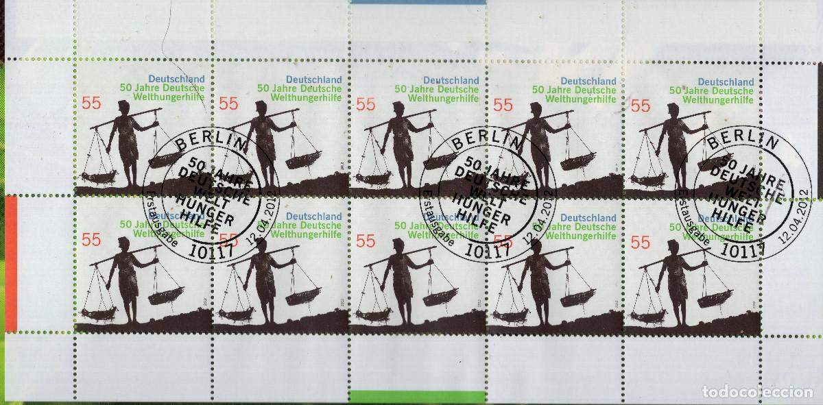 Sellos: ALEMANIA 2012 MINI-SHEET FDC MICHEL DE 2928KB