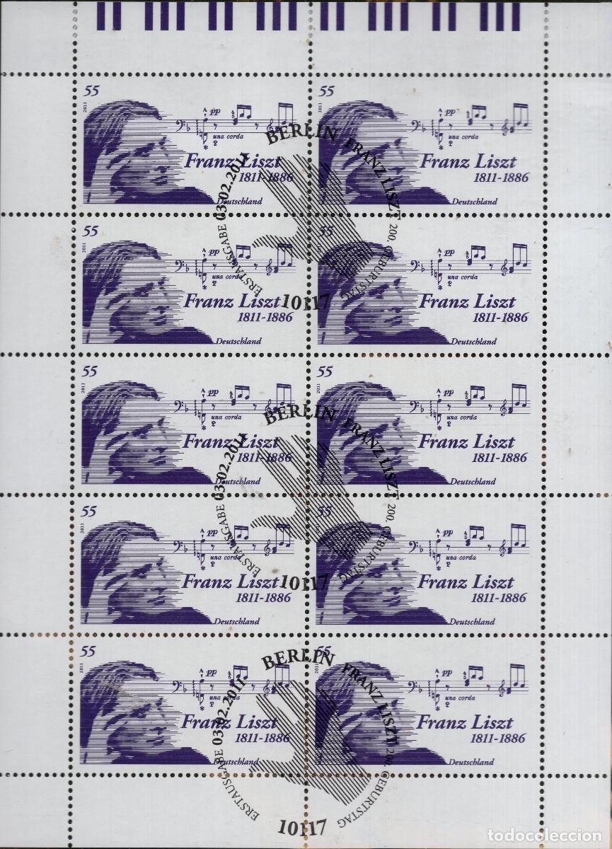 Sellos: ALEMANIA 2011 MINI-SHEET FDC MICHEL DE 2846KB