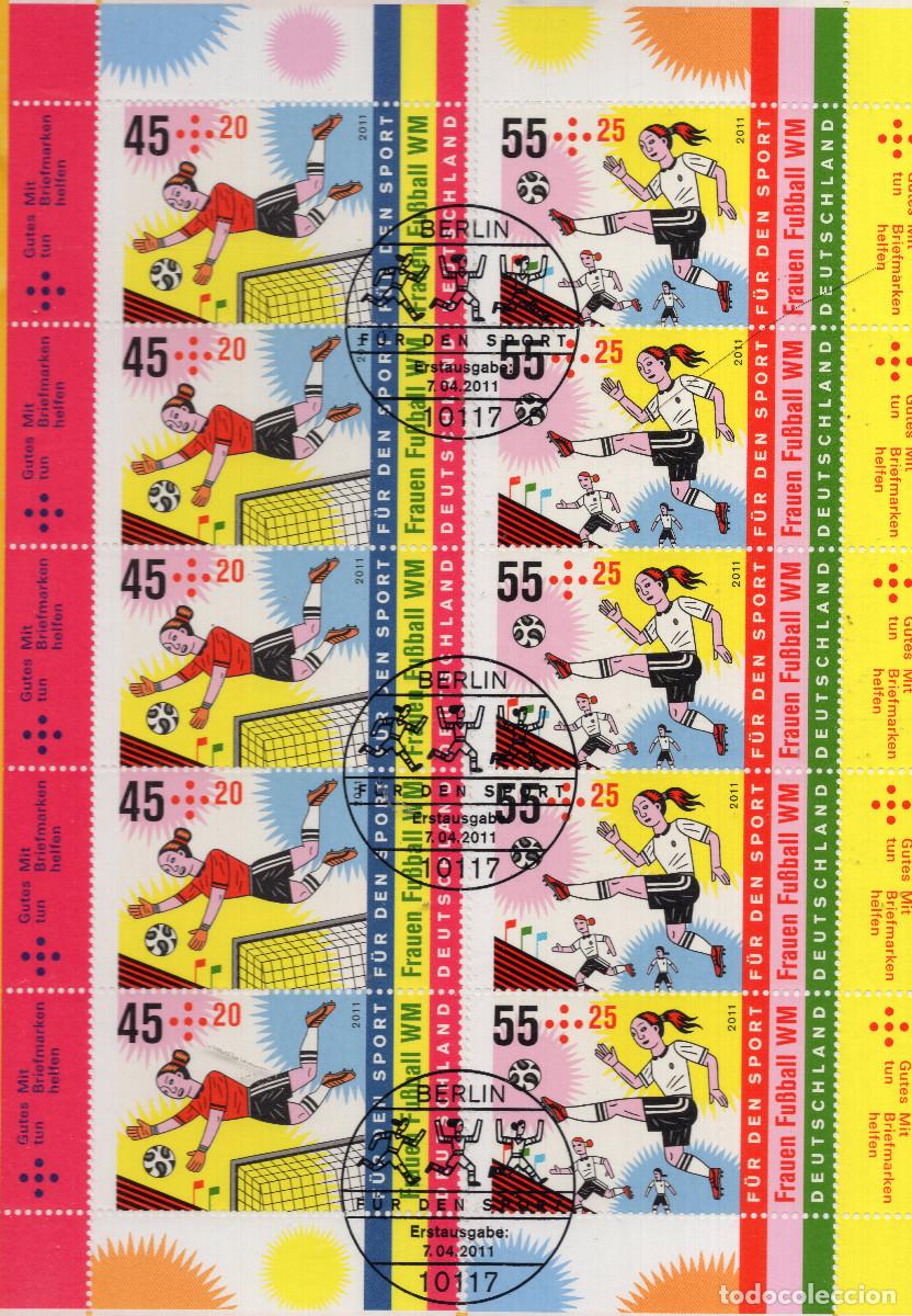 Sellos: ALEMANIA 2011 MINI-SHEET FDC MICHEL DE 2857-2858KB