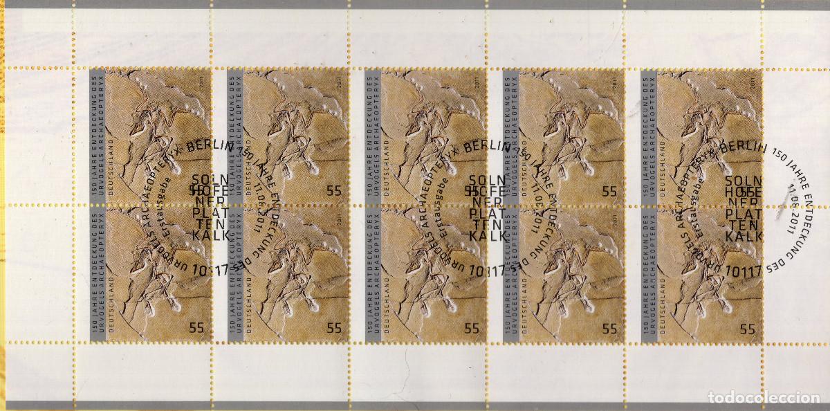 Sellos: ALEMANIA 2011 MINI-SHEET FDC MICHEL DE 2887KB