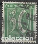 Sellos: ALEMANIA-IMPERIO ALEM&Aacute;N-SELLO A&Ntilde;O 1922-SERIE B&Aacute;SICA CON MARCA DE AGUA-USADO-DENTADO 14