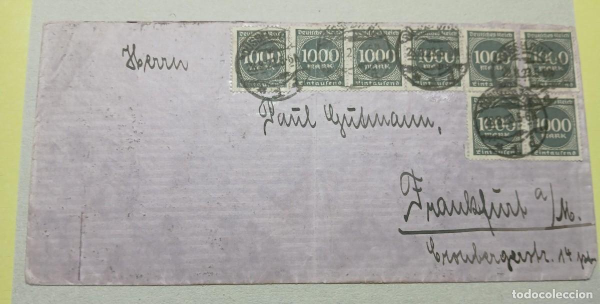 Sellos: Sobre imperio alem&aacute;n M273 X20