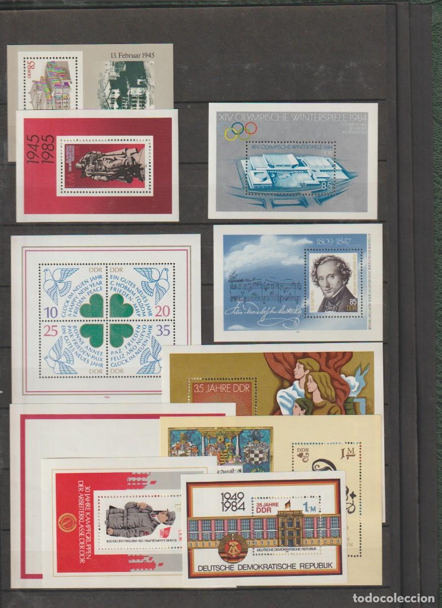 Sellos: Allemagne DDR - Lote de varias hojitas bloque mnh**