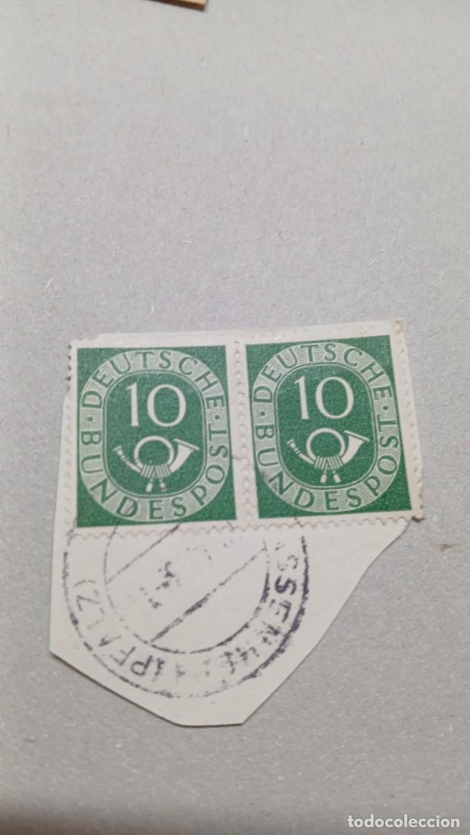 Sellos: Sellos cuerno postal Alemania 1951