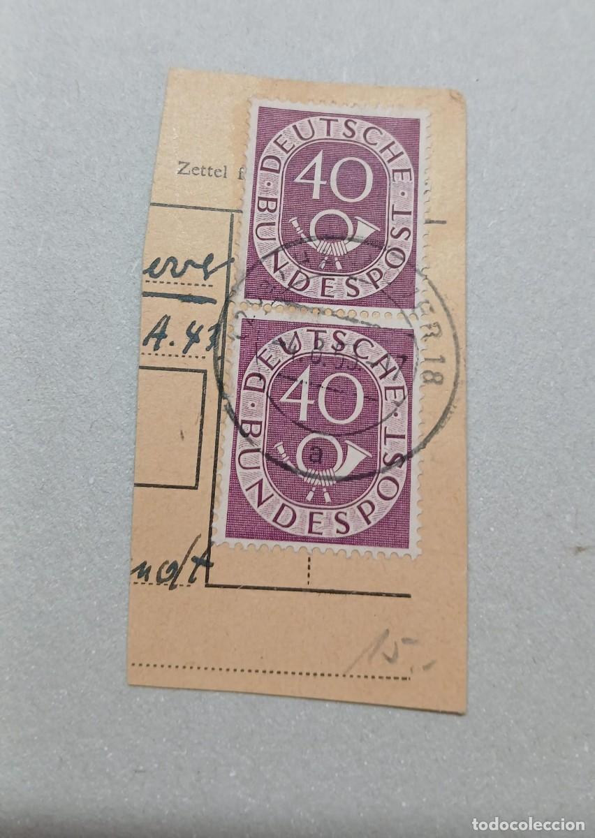 Sellos: Sellos cuerno postal Alemania 1951