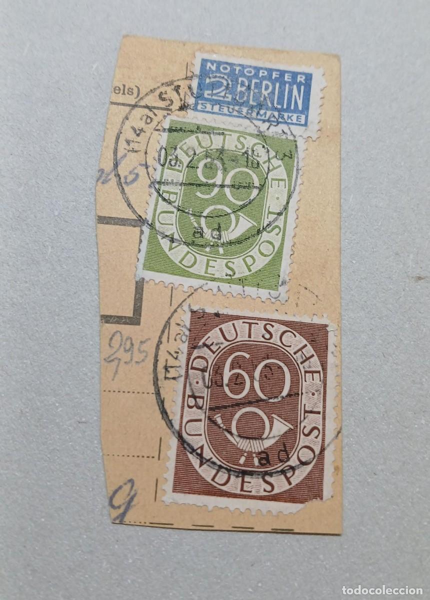 Sellos: Sellos cuerno postal Alemania 1951