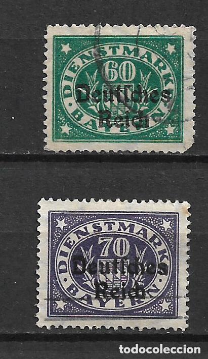 Sellos: alemania reich dienstmarken 1920 michel 41/42 usado 5.50&euro; - 12/31
