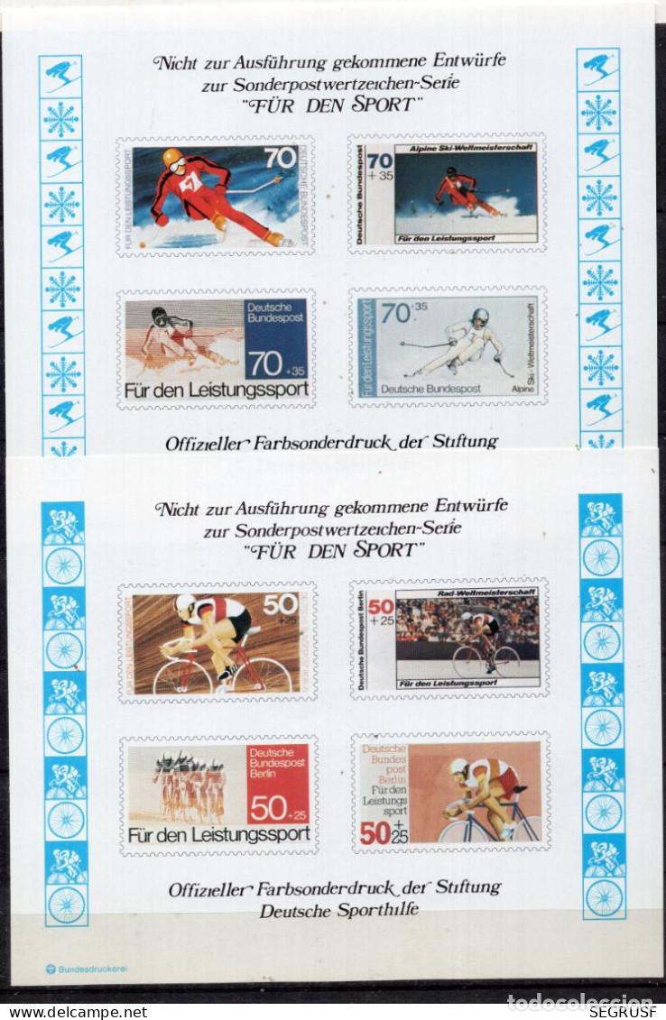 Sellos: ALEMANIA 2 HOJAS BLOQUE &rdquo; FUR DEN SPORT &rdquo; ( NUM. 31 )
