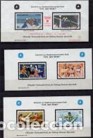 Sellos: ALEMANIA 3 HOJAS BLOQUE &rdquo; FUR DEN SPORT &rdquo; ( NUM. 19)