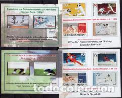Sellos: ALEMANIA 4 HOJAS BLOQUE &rdquo; FUR DEN SPORT &rdquo; ( NUM. 15)