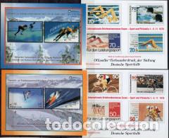 Sellos: ALEMANIA 4 HOJAS BLOQUE &rdquo; FUR DEN SPORT &rdquo; ( NUM. 14)