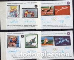 Sellos: ALEMANIA 4 HOJAS BLOQUE &rdquo; FUR DEN SPORT &rdquo; ( NUM. 13)