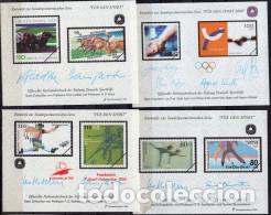 Sellos: ALEMANIA 4 HOJAS BLOQUE &rdquo; FUR DEN SPORT &rdquo; ( NUM. 11)