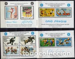 Sellos: ALEMANIA 4 HOJAS BLOQUE &rdquo; FUR DEN SPORT &rdquo; ( NUM. 10)