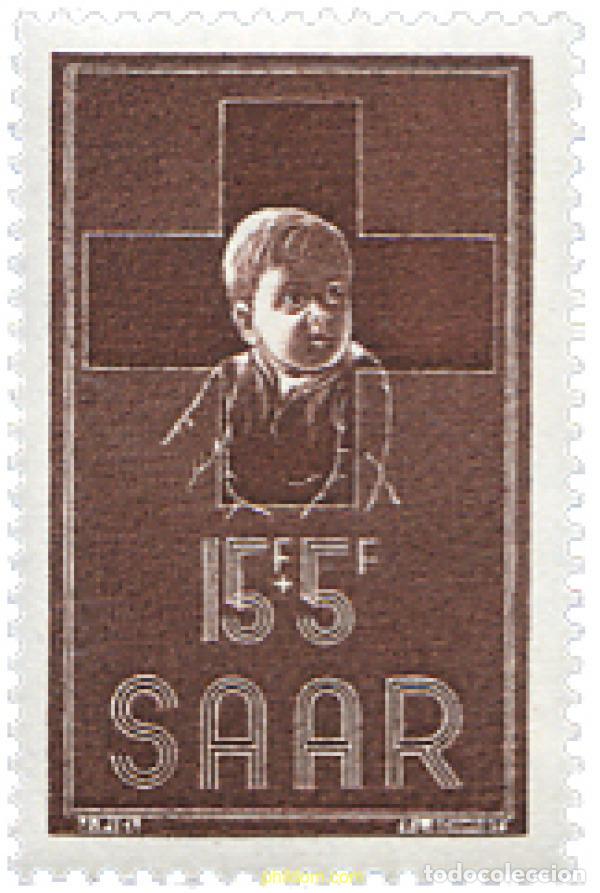 Sellos: 262123 HINGED ALEMANIA. Sarre 1954 A BENEFICIO DE LA CRUZ ROJA
