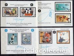 Sellos: ALEMANIA 4 HOJAS BLOQUE &rdquo; FUR DEN SPORT &rdquo; ( NUM. 9)