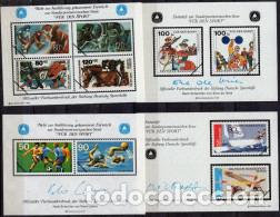 Sellos: ALEMANIA 4 HOJAS BLOQUE &rdquo; FUR DEN SPORT &rdquo; ( NUM. 5)