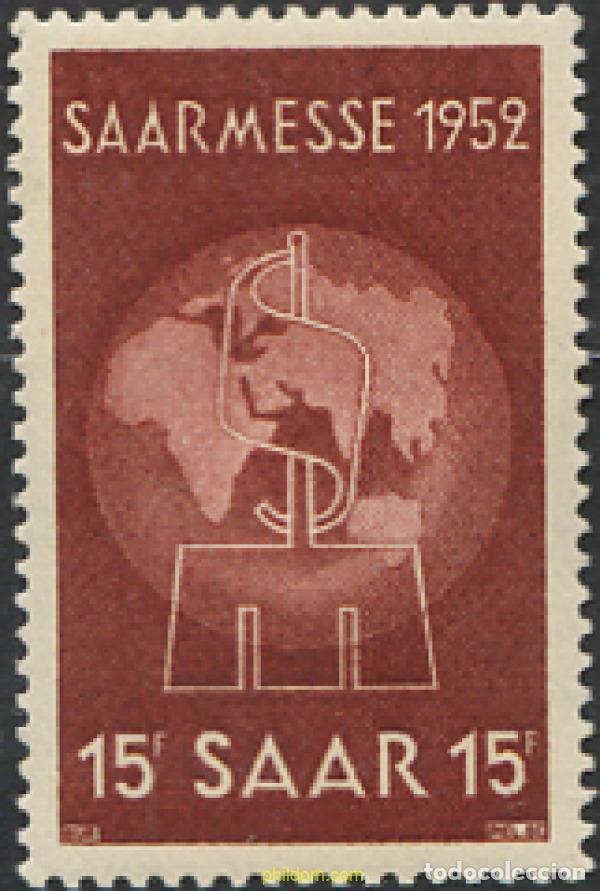 Timbres: 262100 HINGED ALEMANIA. Sarre 1952 FERIA